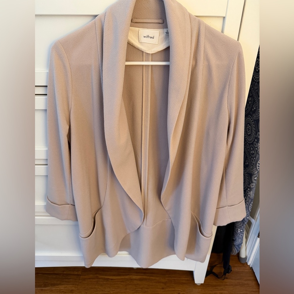 Wilfred Taupe Open Front Cardigan